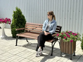 Скамейка Классика с подлокотником 2,0 м
