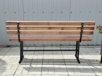 Скамейка СП со спинкой усиленная 1,5