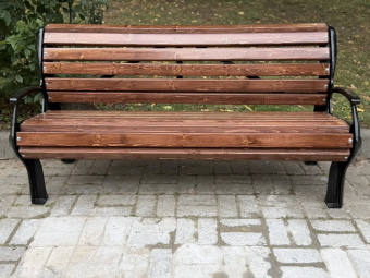 Скамейка Голландия с подлокотником